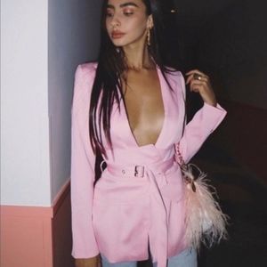 NWOT Pink Blazer Top